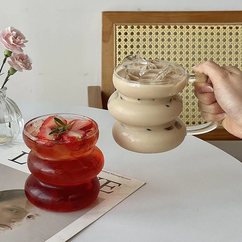 Sleek Glass Irregular Bubble Mug - Image 13