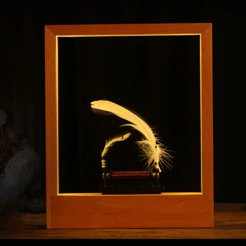 Slow Motion Frame LED Feather Night Light - Image 5