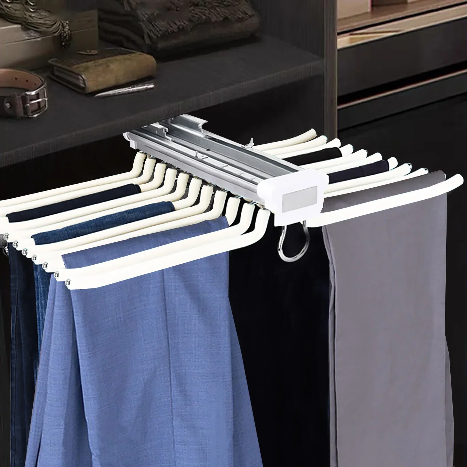 Smart Slide-Out Rail Cloth Organizer - Image 2
