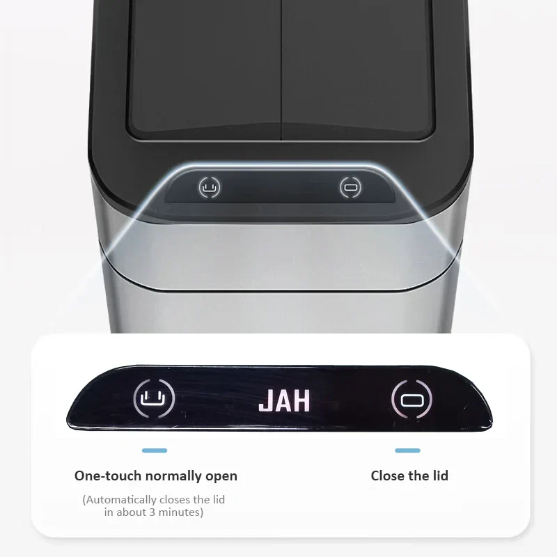 Smart Stainless Steel Automatic Sensor Trash Bin - Image 4