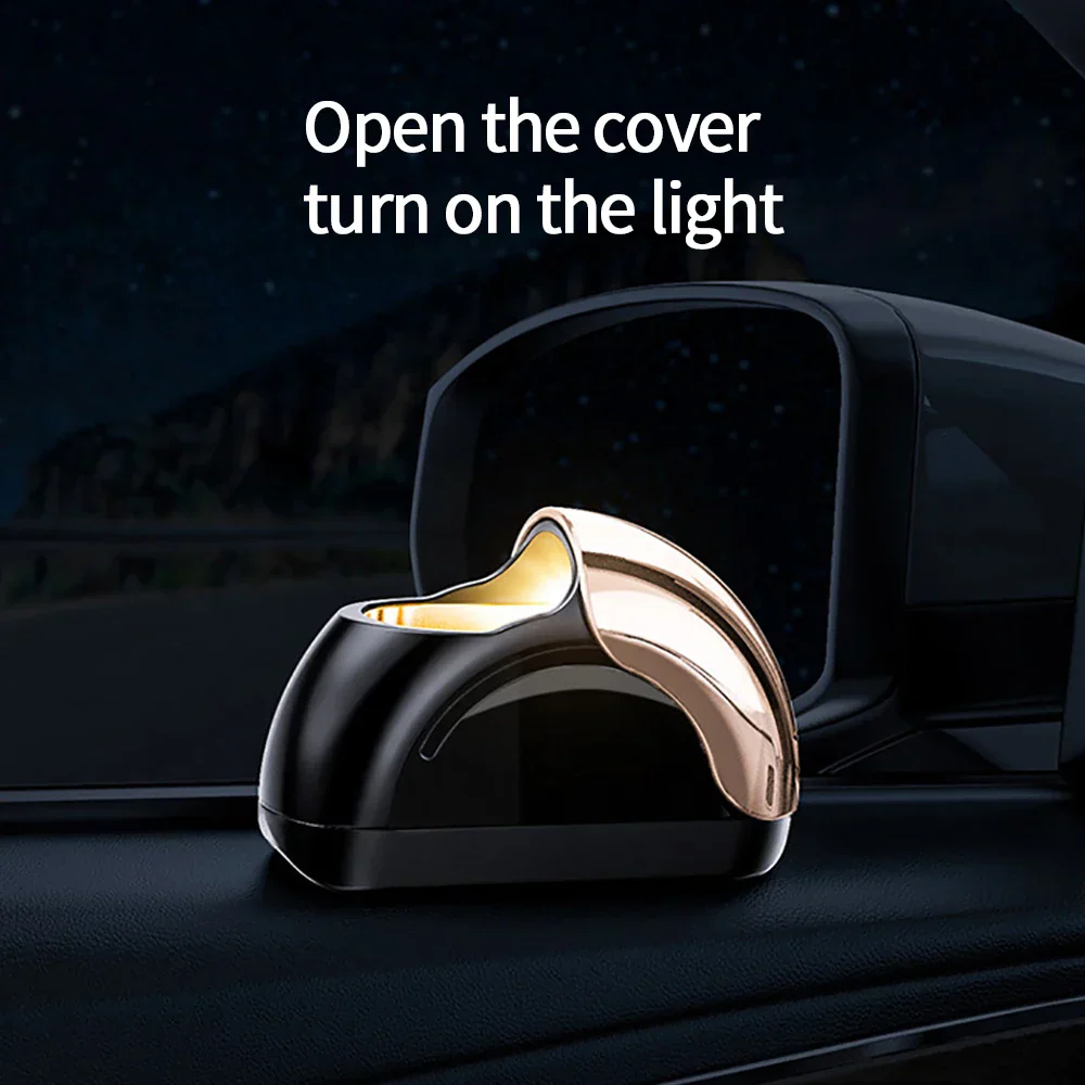 Smokeless Windproof Car Windproof LED Ashtray - Image 3