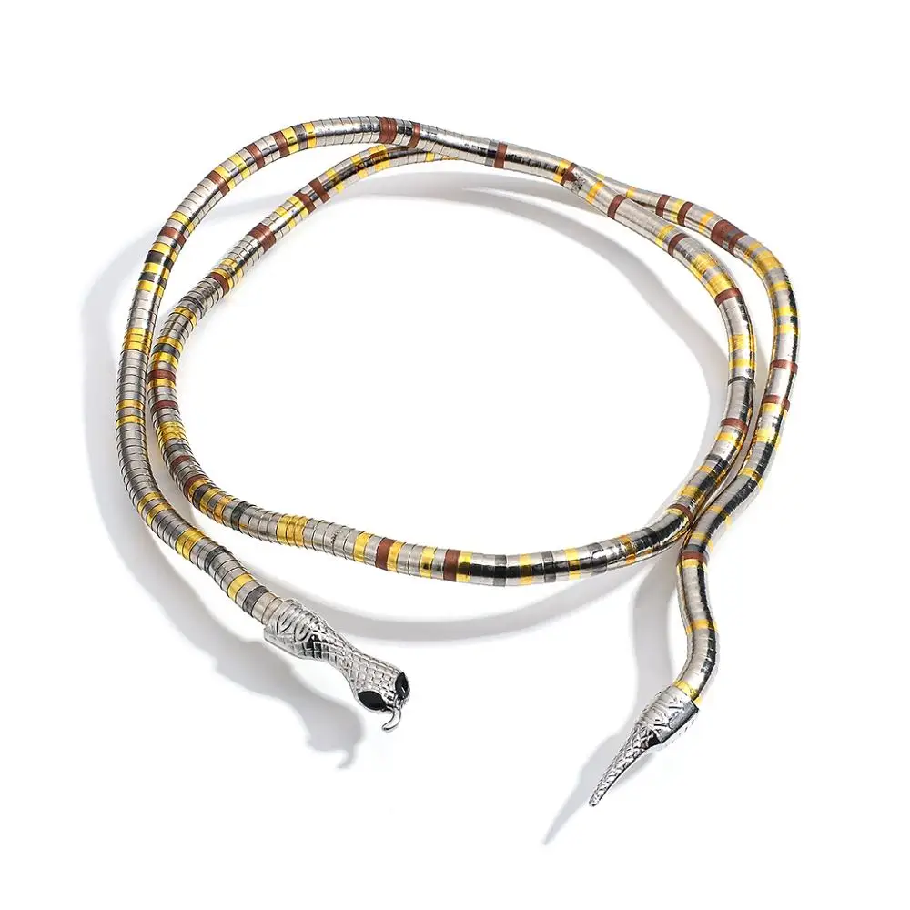 Snake Wrap Bold Dual Necklace - Image 11