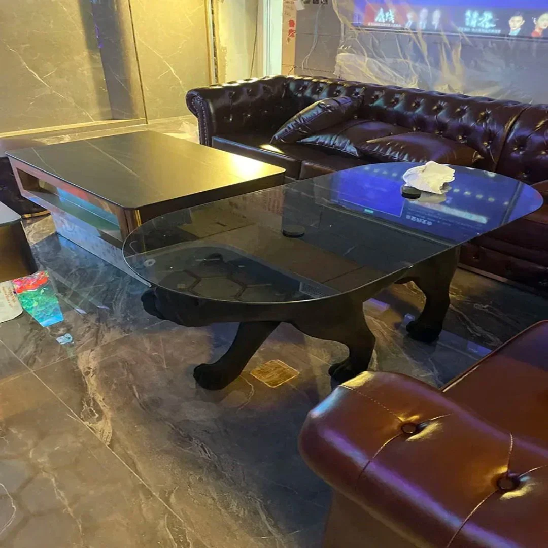 Sneaky Jungle Leopard Coffee Table - Image 3