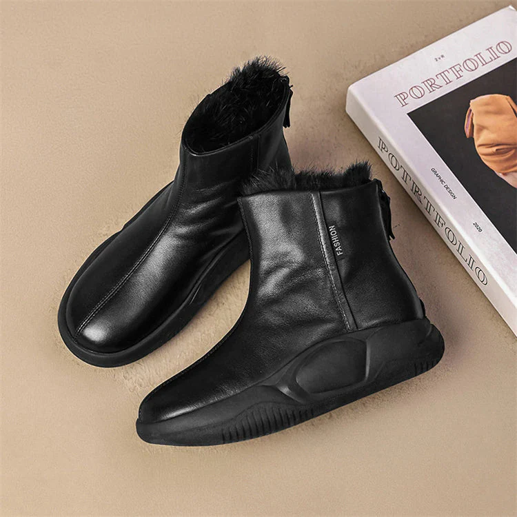 Snowbound Leather Snow Boots - Image 7