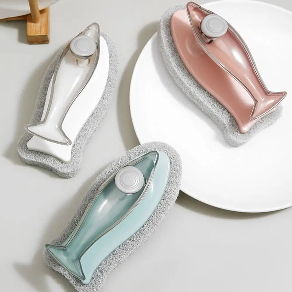 Soap Dispenser Dolphin-Shaped Kitchen Brush - Image 6