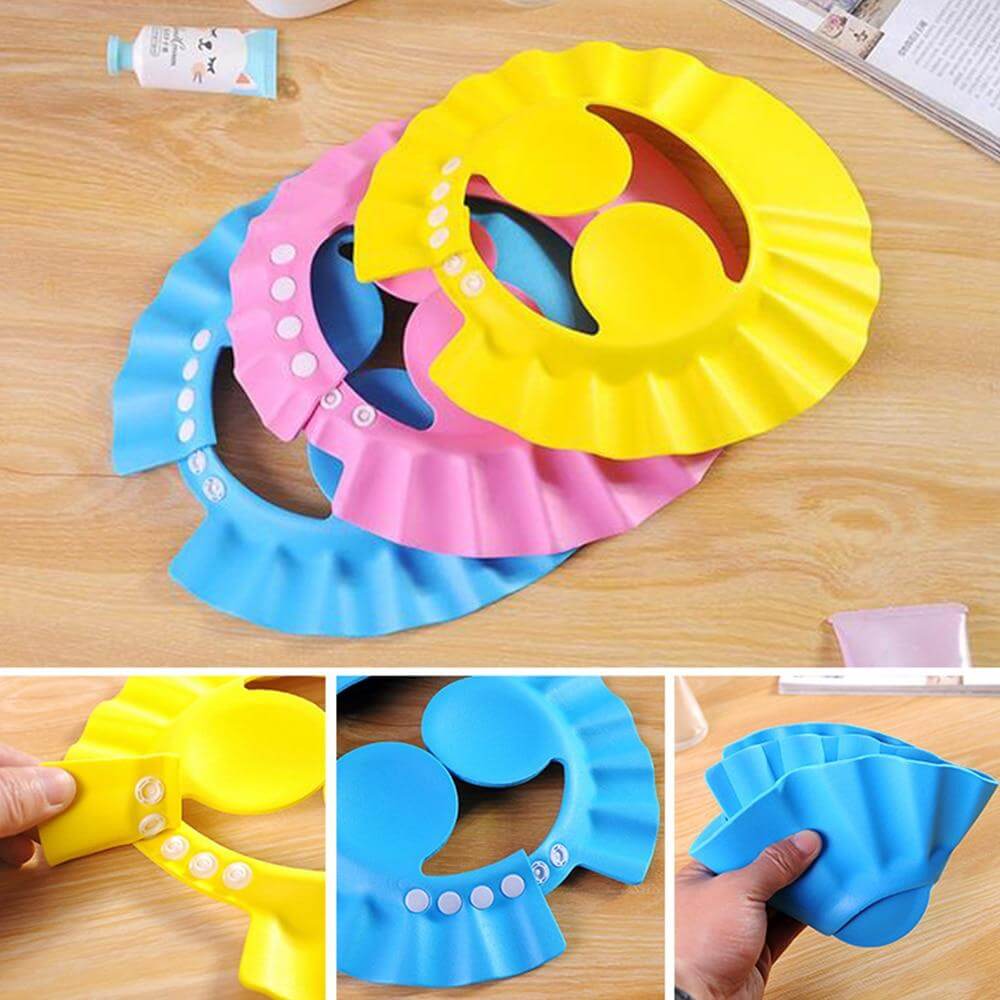 Soft & Adjustable Baby Shower Cap - Image 3
