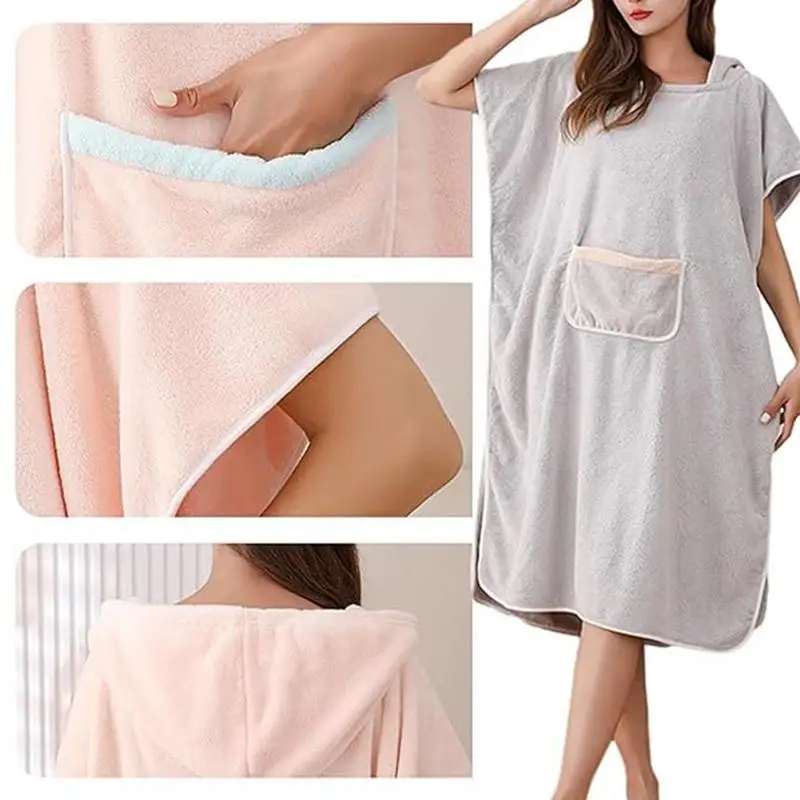 Soft Cozy Women Hooded Robe - Image 4