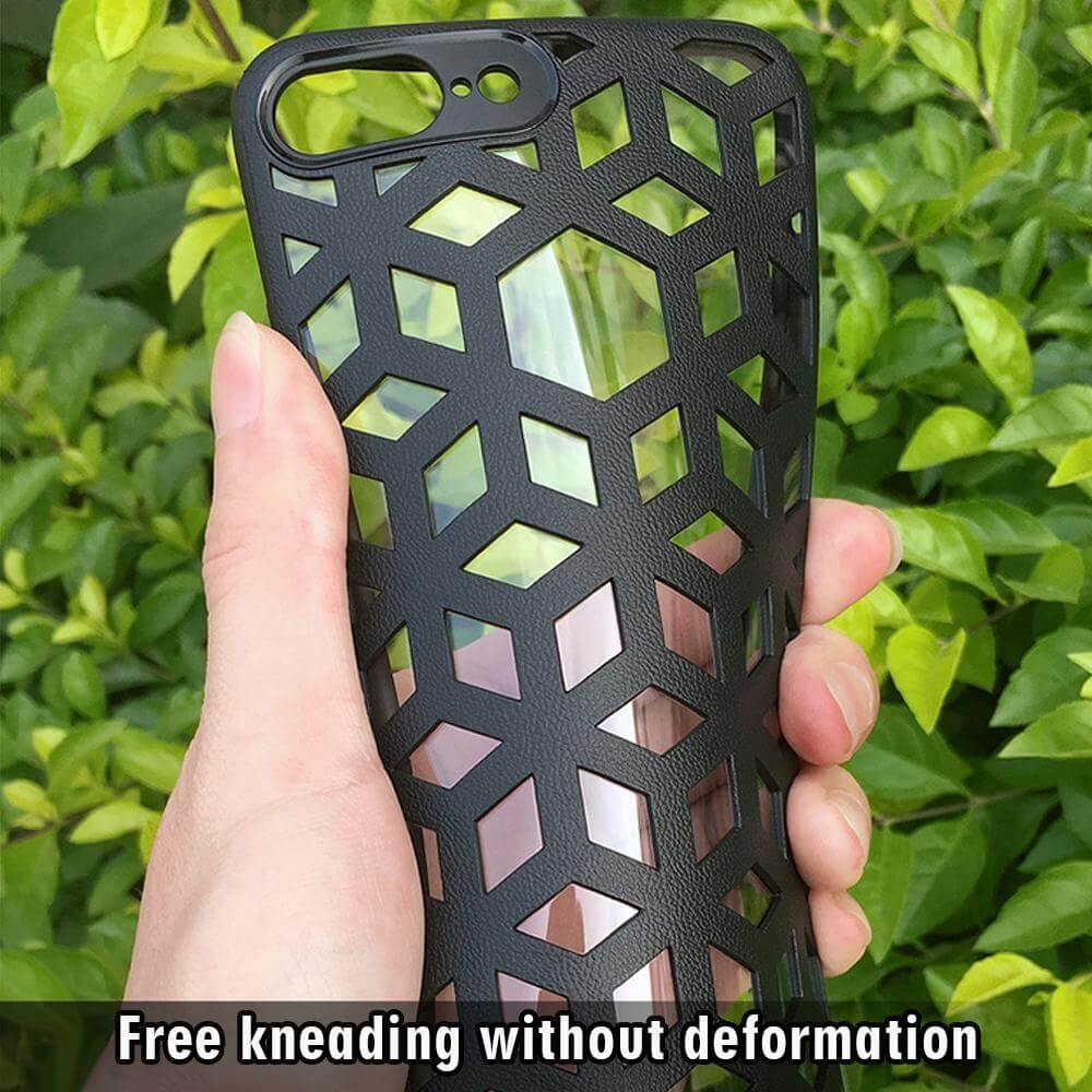 Soft Leather Hollow Shell For iPhone Models - Image 9