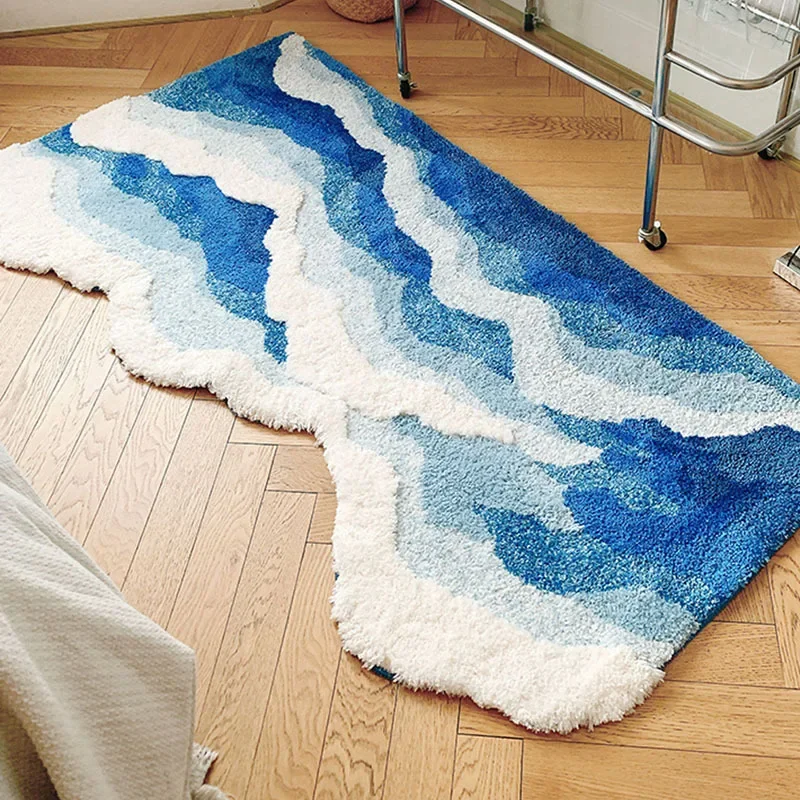 Soft Surf Anti-Slip Plush Wave Rug - Image 3