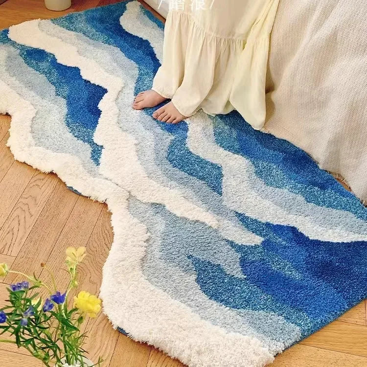 Soft Surf Anti-Slip Plush Wave Rug - Image 7