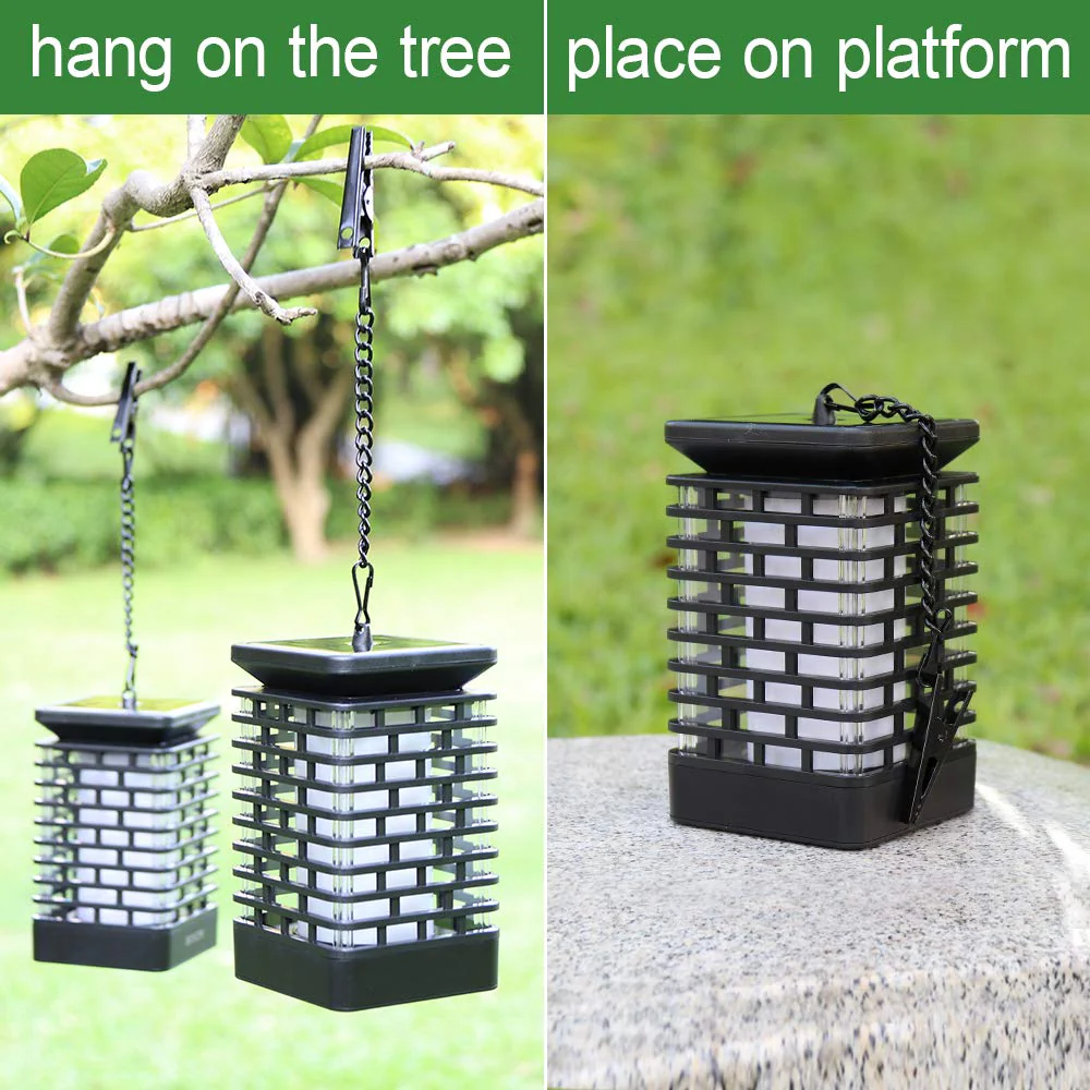 Solar LED Flameless Hanging Lantern - Image 4