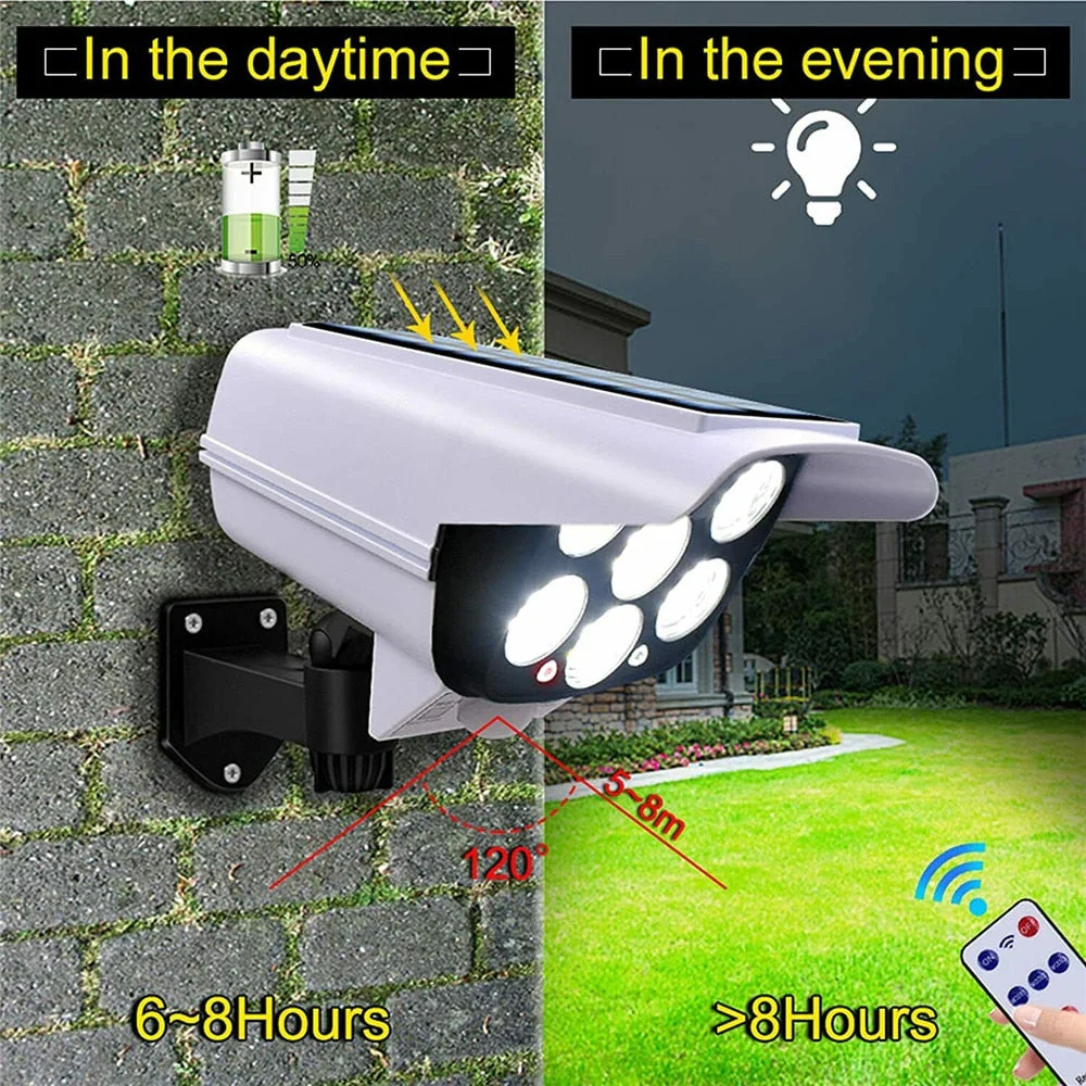 Solar Motion Sensor Dummy Security Camera Light - Image 2