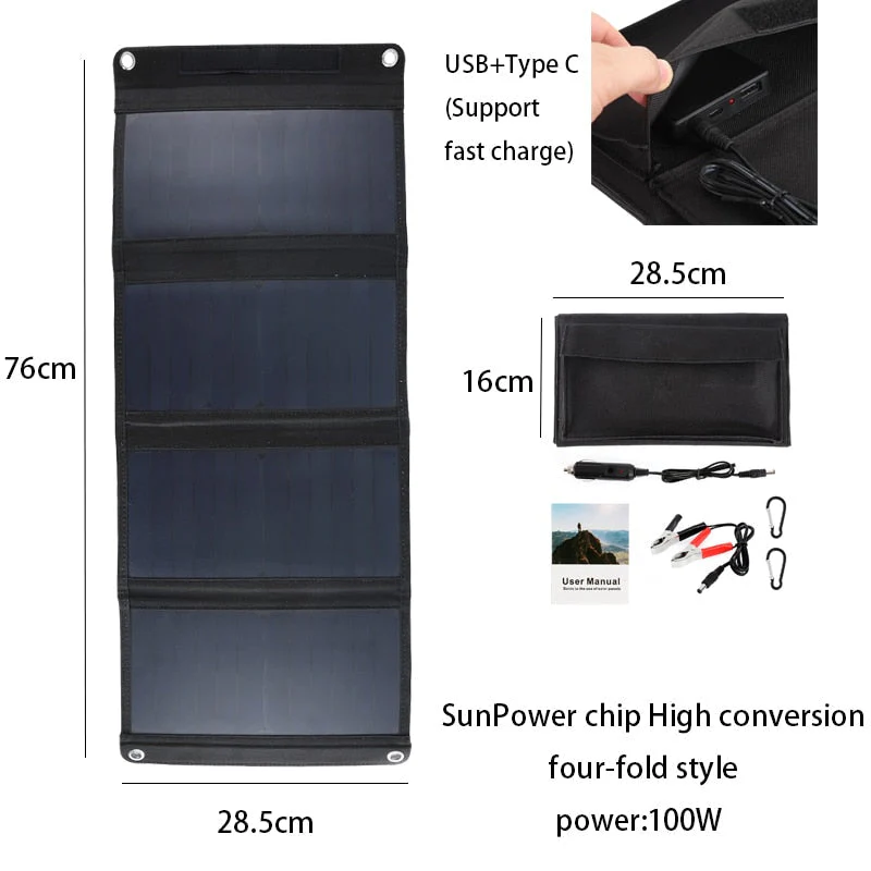 Solar Power Foldable Travel Power Bank - Image 7