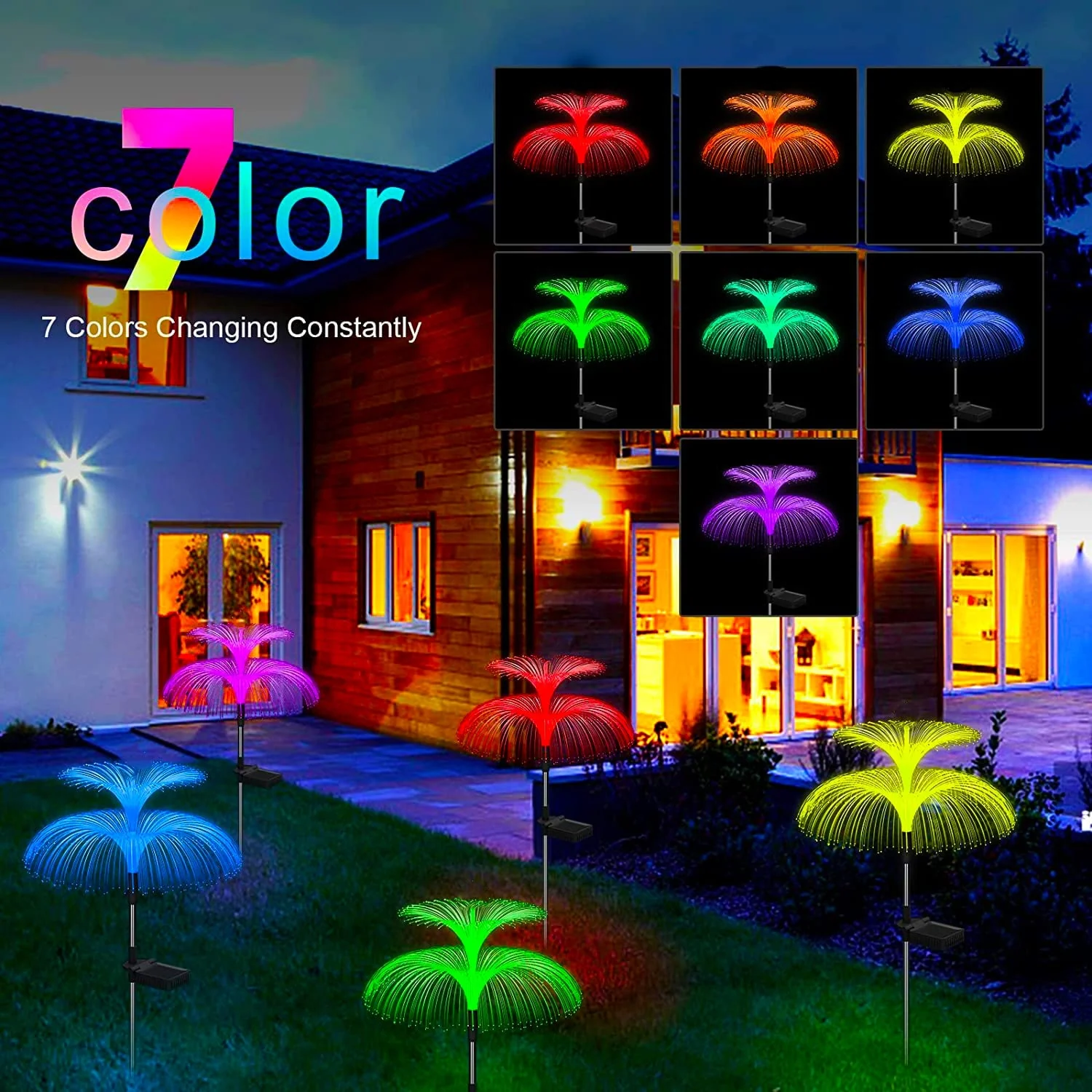Solar-Powered Floating Jellyfish Garden Lights - Image 2