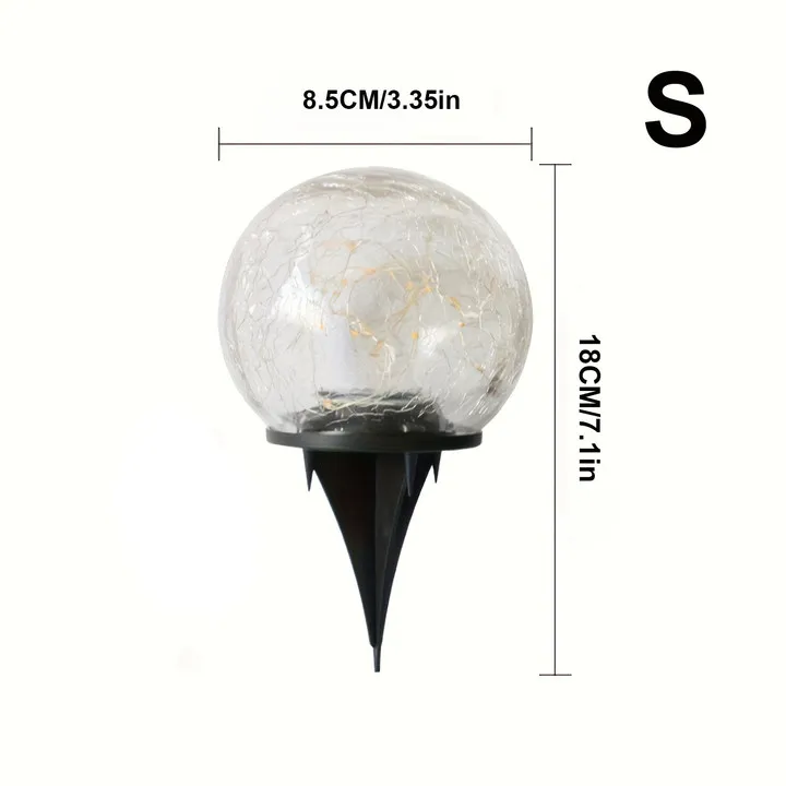 Solar-Powered Glass Ball Magical Garden Light - Image 9
