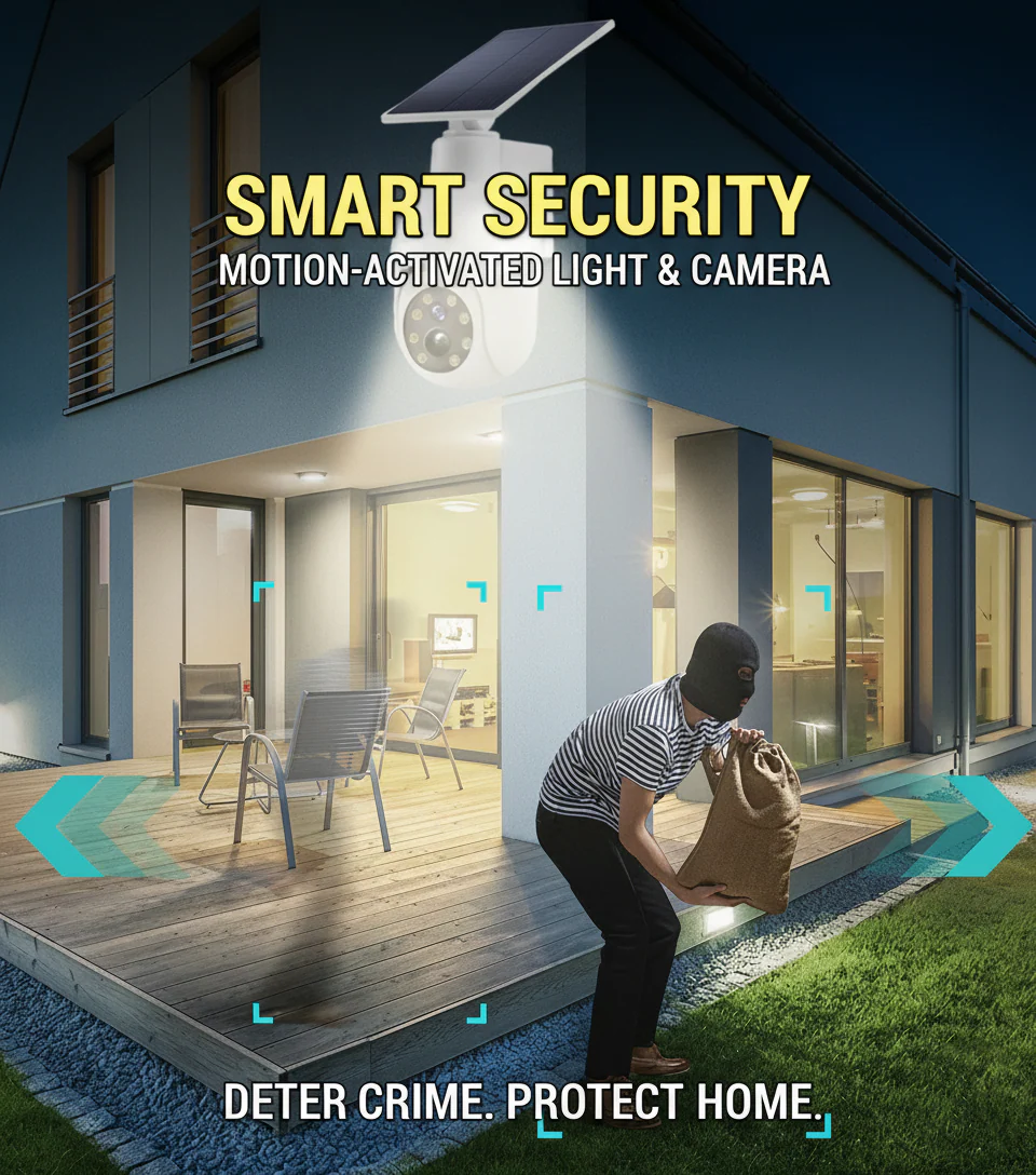 Solar Powered Motion Sensor Smart Rainproof Dummy Camera - Image 5