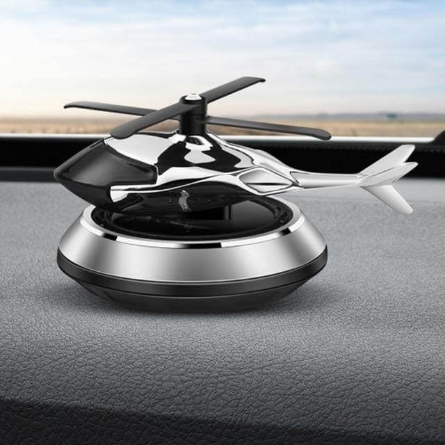 Solar Powered Rotating Helicopter Car Air Freshener - Image 3