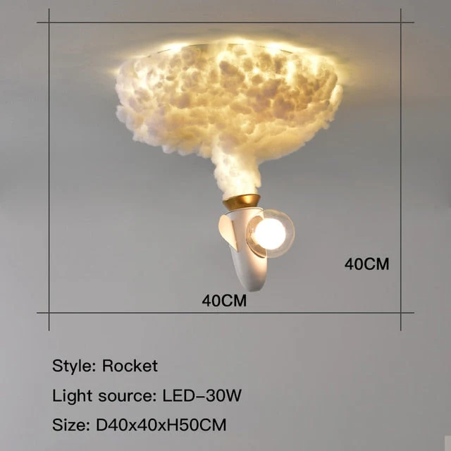 Space Blast Rocket LED Ceiling Lamp - Image 9