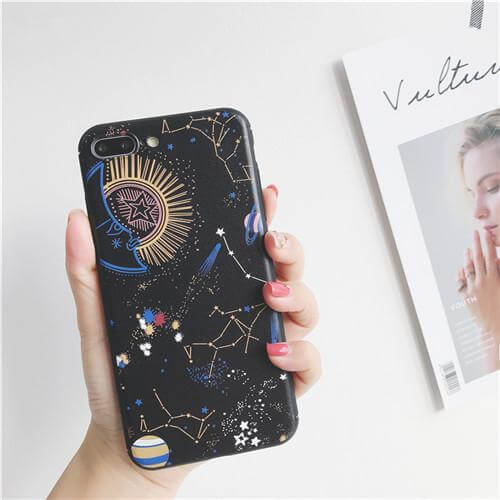 Space planet 3D Relief Silicone Case for Iphone Models - Image 3