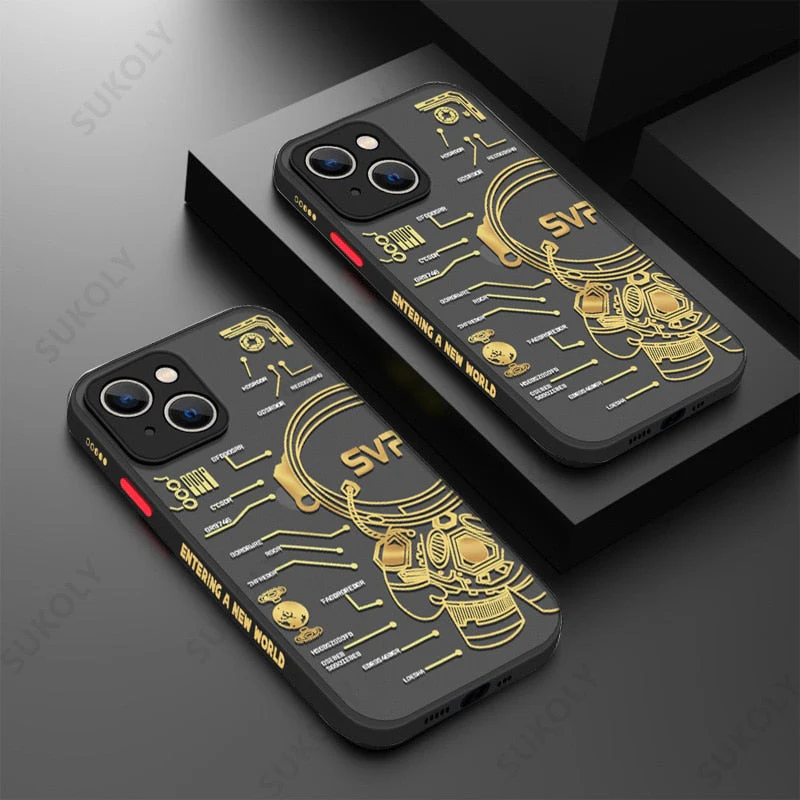 Space Road Relax Astronaut iPhone Case - Image 2