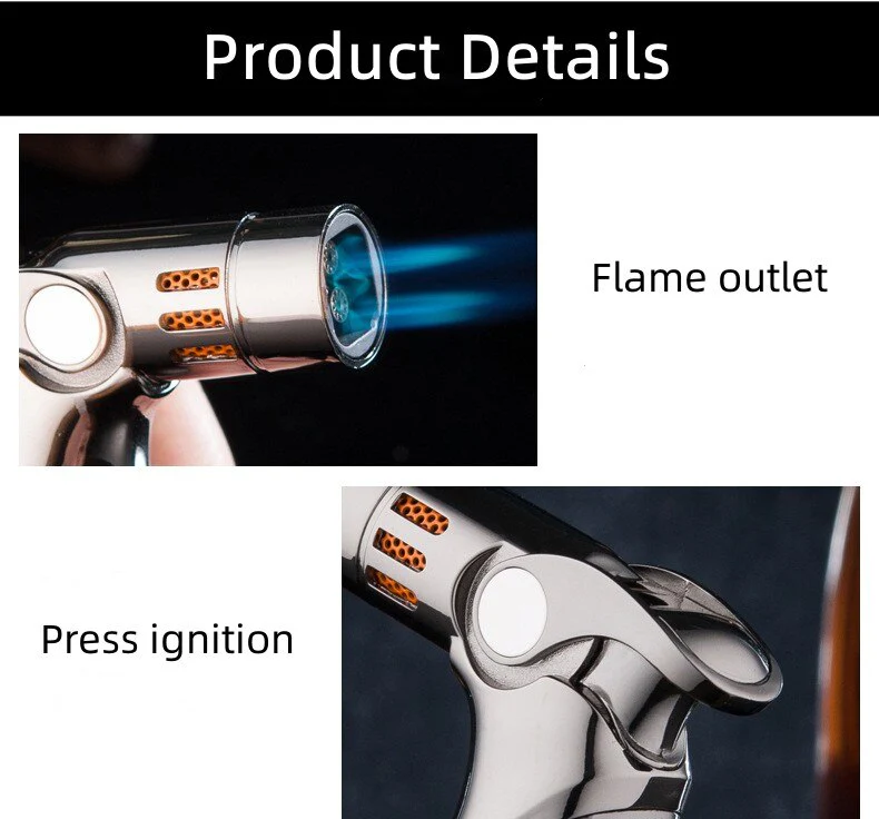 Space Rocket Metal Windproof Turbo Lighter - Image 3