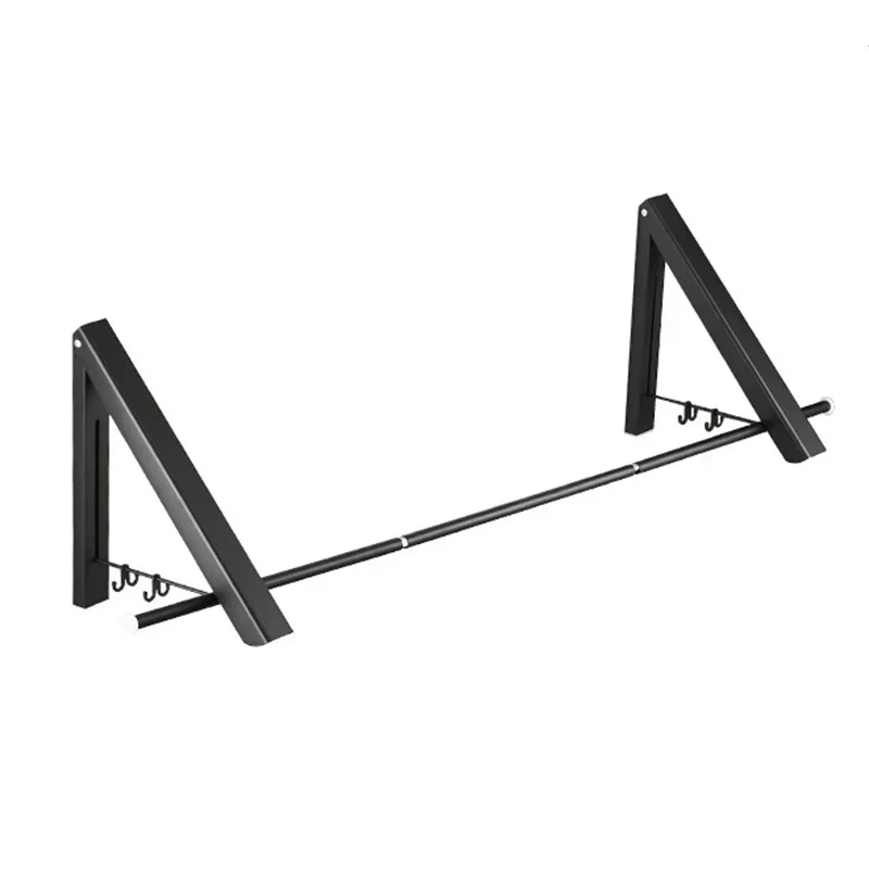 Space Saver Foldable Wall Clothes Aluminum Rack - Image 6