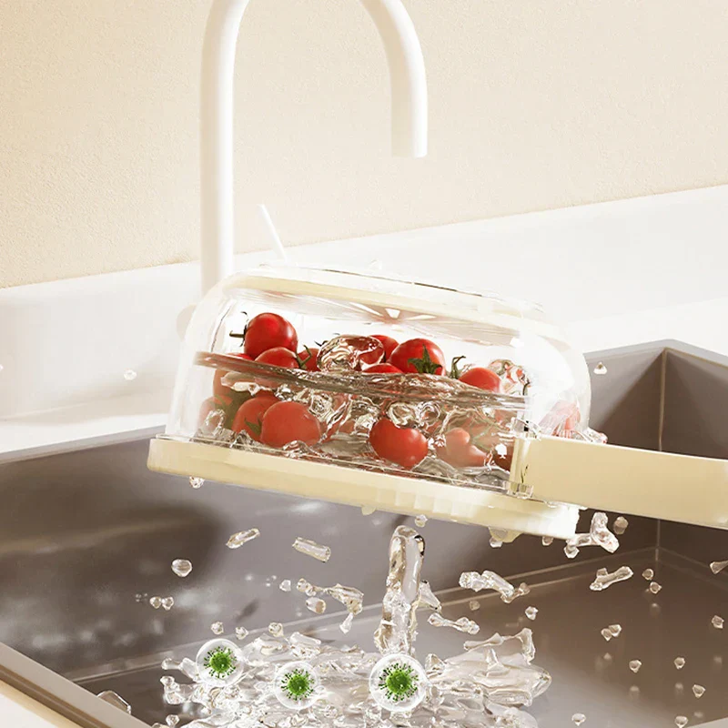 Space Saving Vegetable Fruit Drainer Basket - Image 3