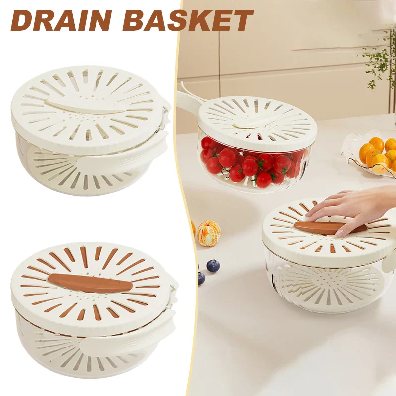 Space Saving Vegetable Fruit Drainer Basket - Image 8