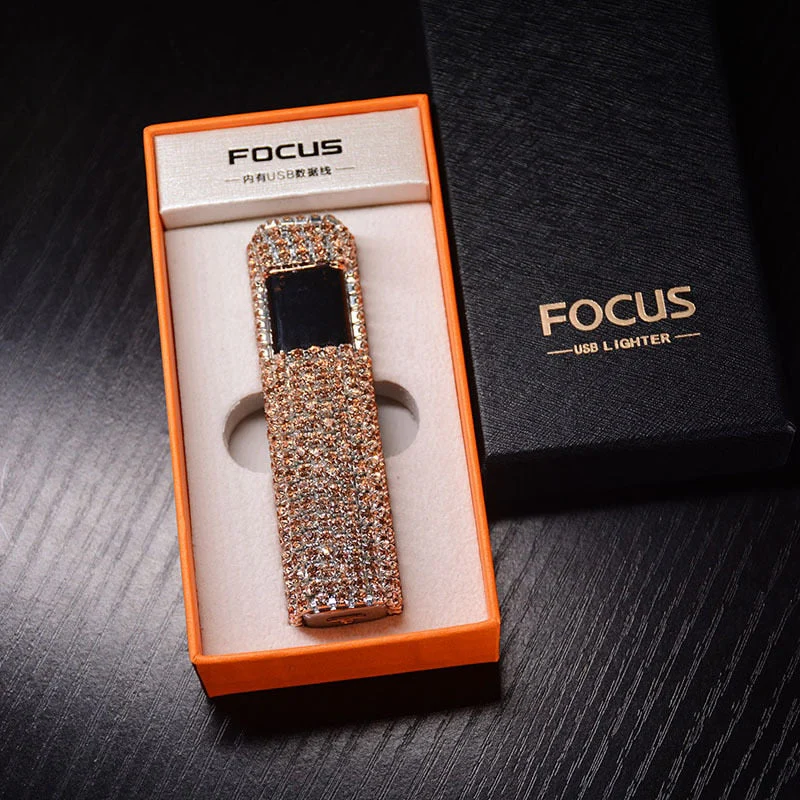 Sparkle Stone Rhinestone Rechargeable Portable Lighter - Image 13