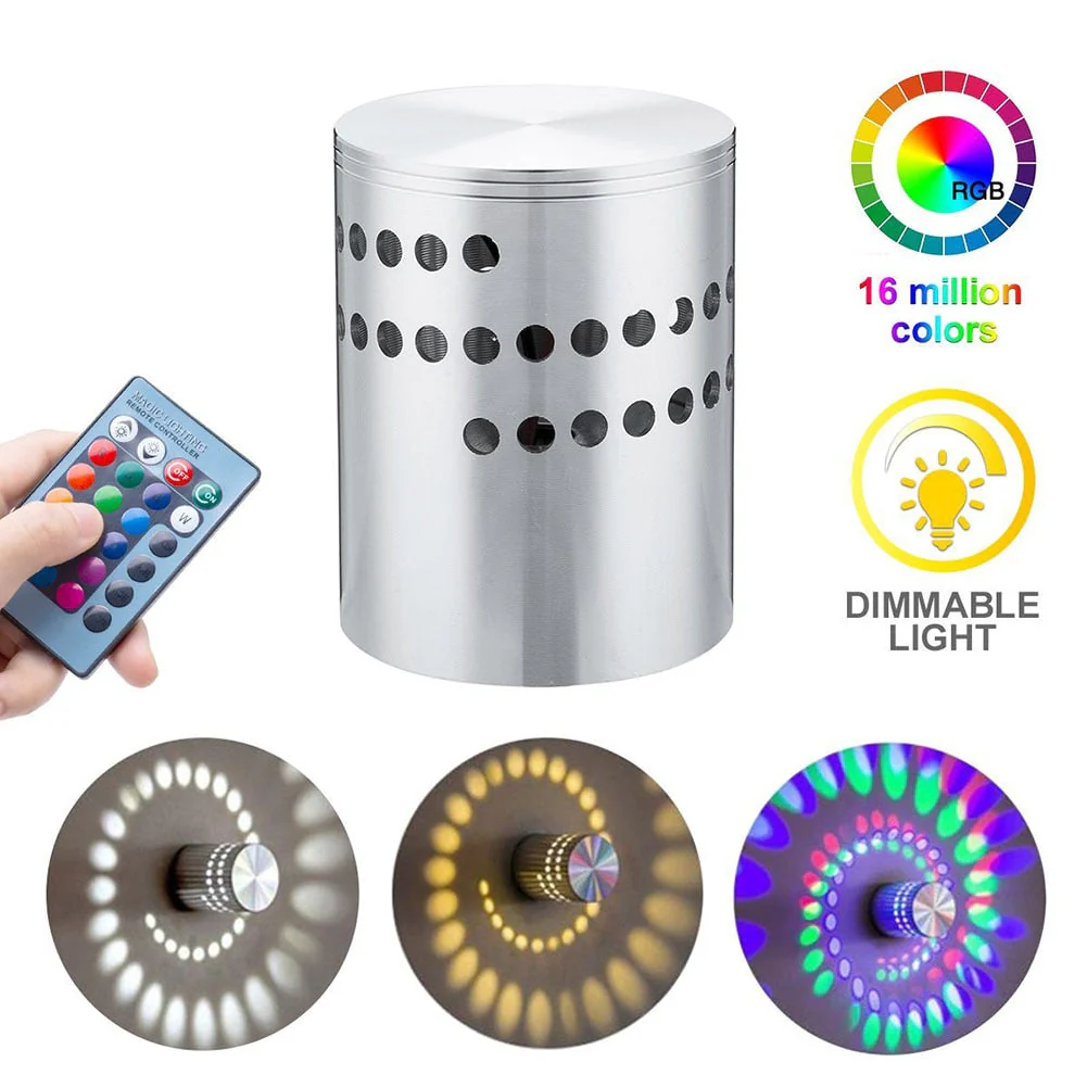 Spiral Hole RGB LED Fun Wall Light - Image 12