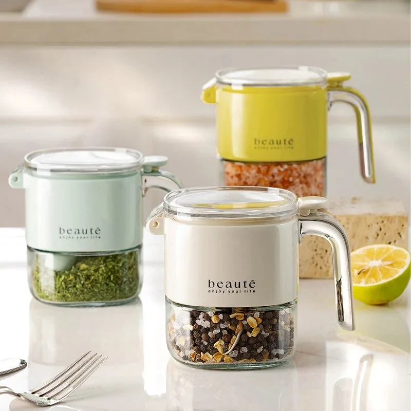 Square Glass Seasoning Dispenser Bottle - Image 3