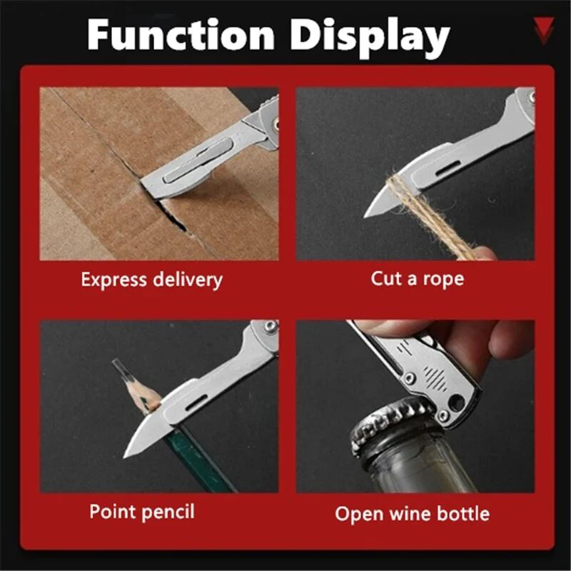 Stainless Steel Camping Master Folding Multifunctional Knife - Image 6