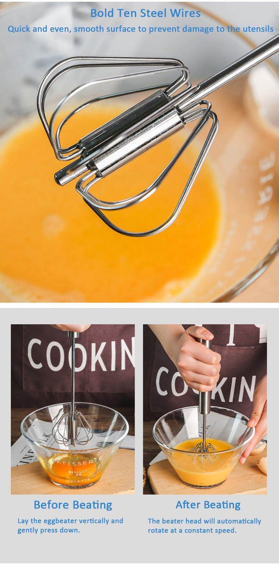Stainless Steel Easy Stirrer Whisk - Image 13