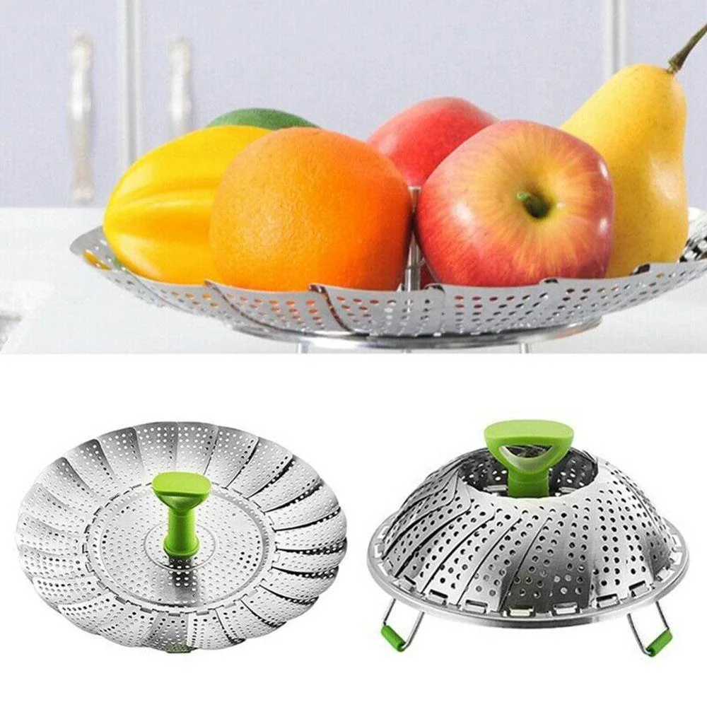 Stainless Steel Foldable Steamer Basket - Image 4