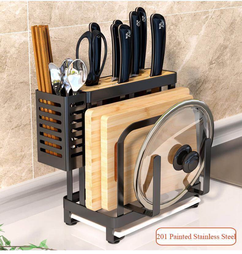Stainless Steel Kitchen Utensils Organizer Drying Rack - Image 12