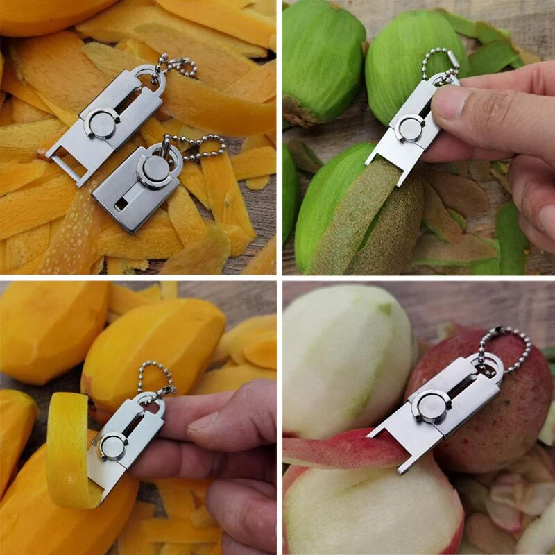 Stainless Steel Mini Vegetable Peeler Keychain - Image 7