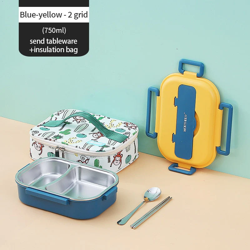 Stainless Steel Multi Compartment Kids Lunch Box - Image 18