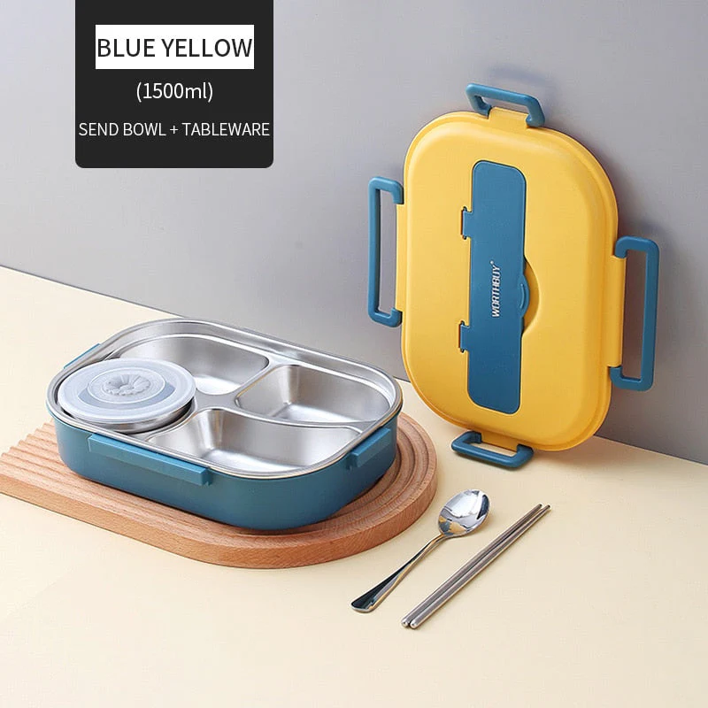 Stainless Steel Multi Compartment Kids Lunch Box - Image 6