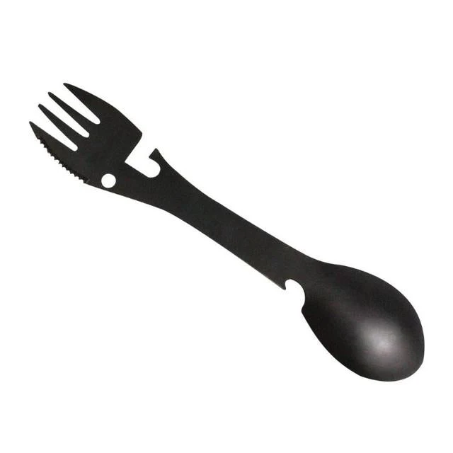 Stainless Steel Multifunctional Bottle Opener Spork - Image 5