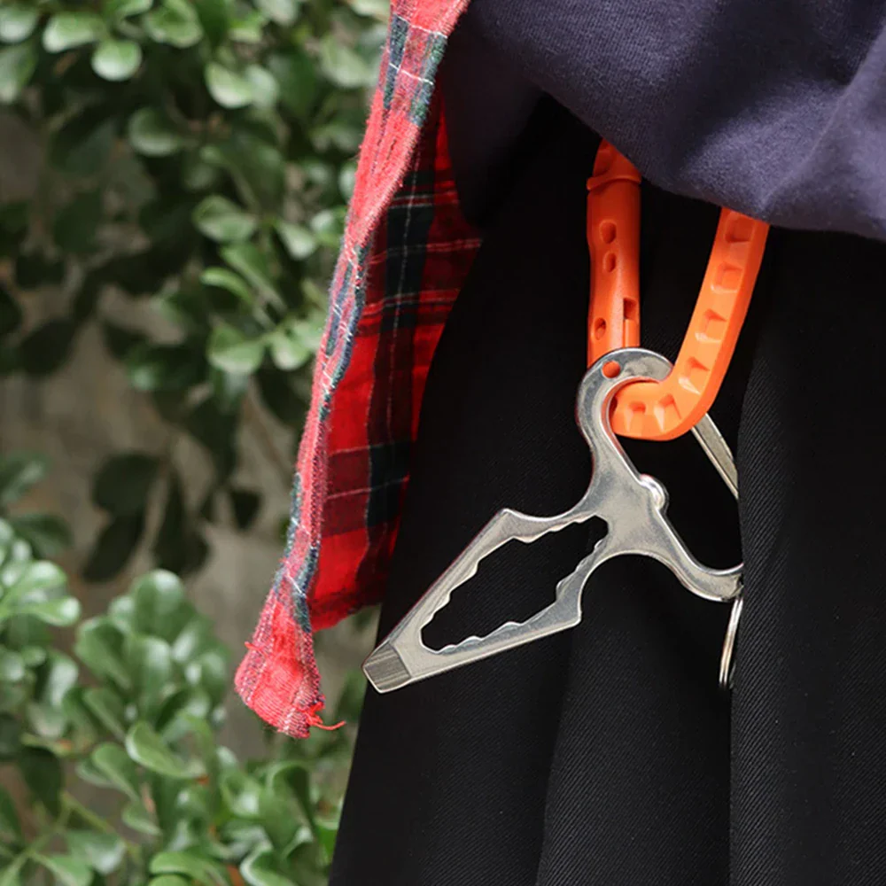 Stainless Steel Survival Multi-Tool Bottle Opener Camping Wrench - Image 2