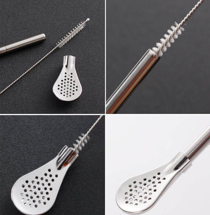 Stainless Steel Tea Straw Spoons - Image 5