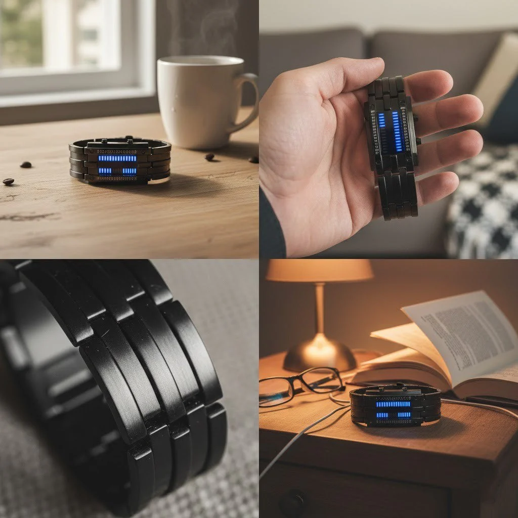 Steel Lava Binary Watch - Image 6