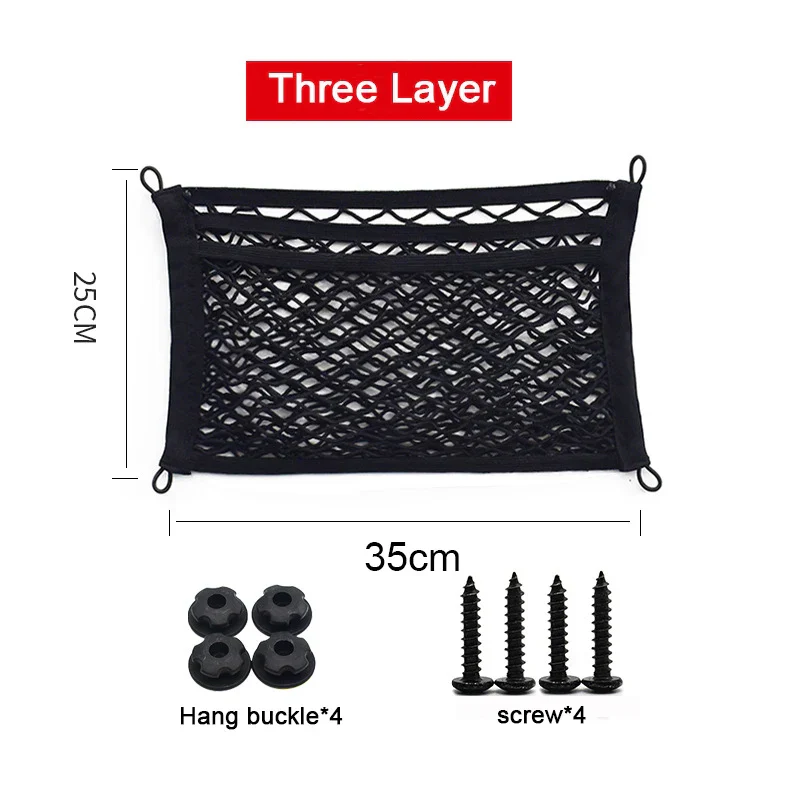 Stretchable Mesh Cargo Net Car Storage Organizer Pocket - Image 10