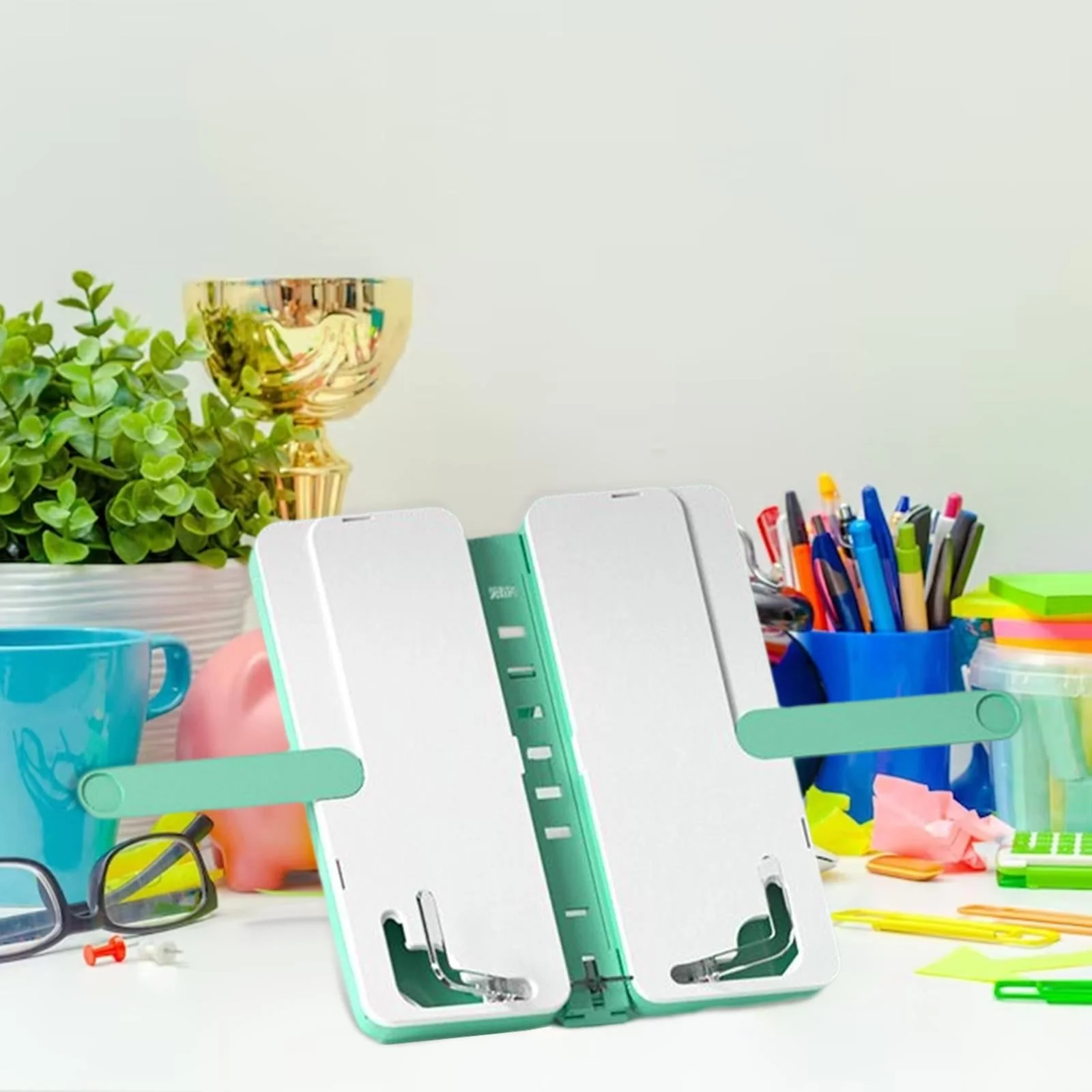 Study Now Multifunctional Foldable Book Stand Pencil Case - Image 4