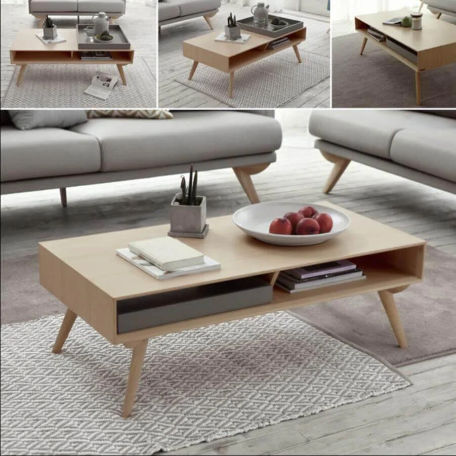 Stylish New Century Mavi's Modern Coffee Table - Image 4