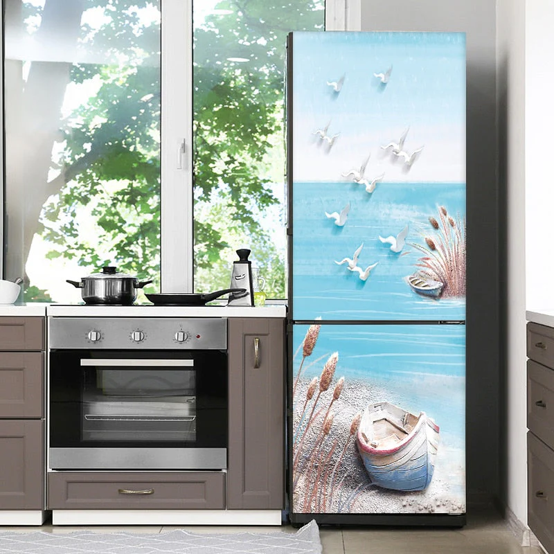 Stylish Waterproof Self-Adhesive Refrigerator Sticker - Image 3