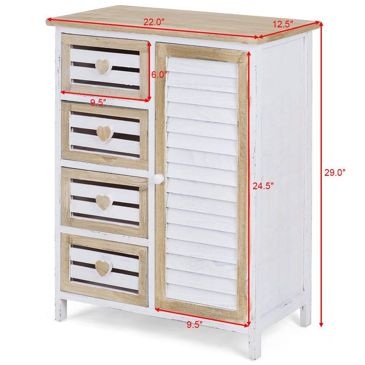 Stylish Wooden Free Standing Storage Cabinet - Image 2