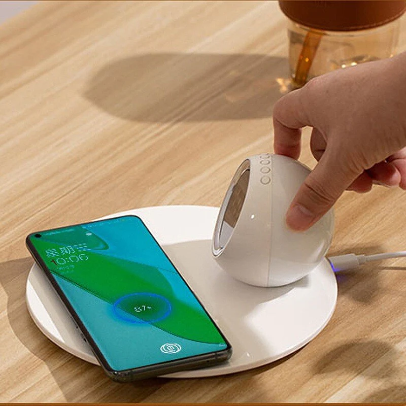 Sunshine Alarm Clock Elegant Clock Wireless Charger - Image 2