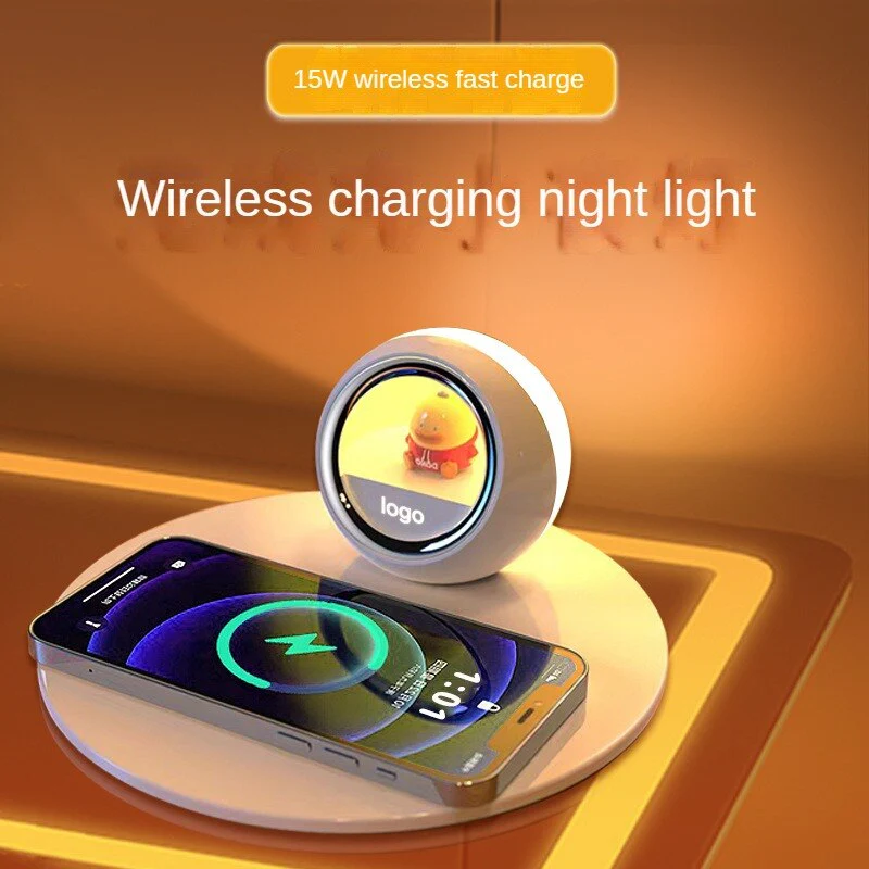 Sunshine Alarm Clock Elegant Clock Wireless Charger - Image 4
