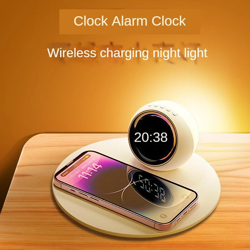 Sunshine Alarm Clock Elegant Clock Wireless Charger - Image 5